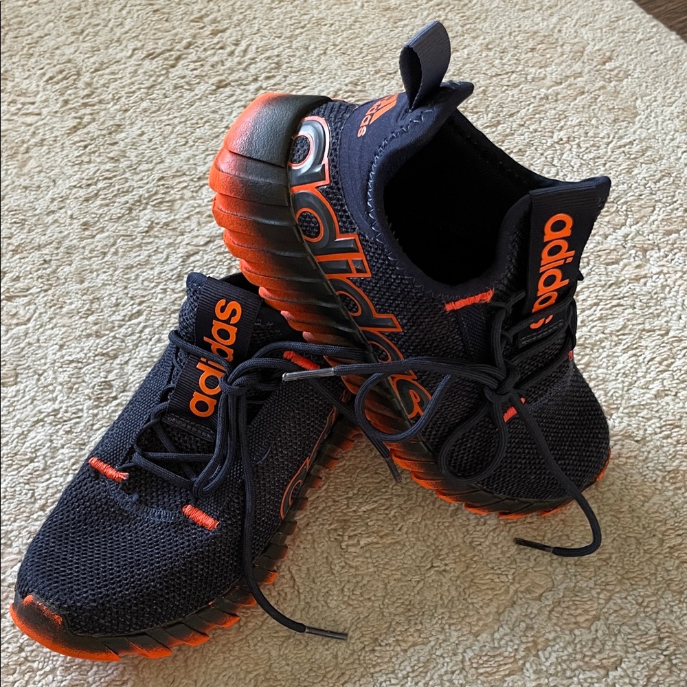 Adidas Black and Orange Athletic Shoes